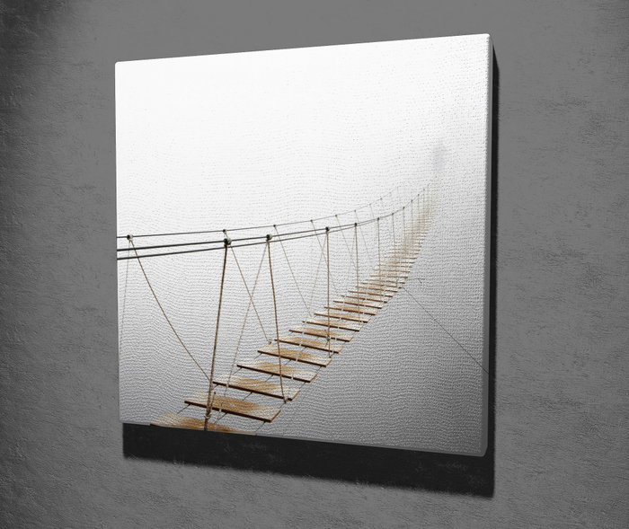 Wallity Cuadro Decorativo sobre Lienzo KC381 Multicolor 45 x 45 cm